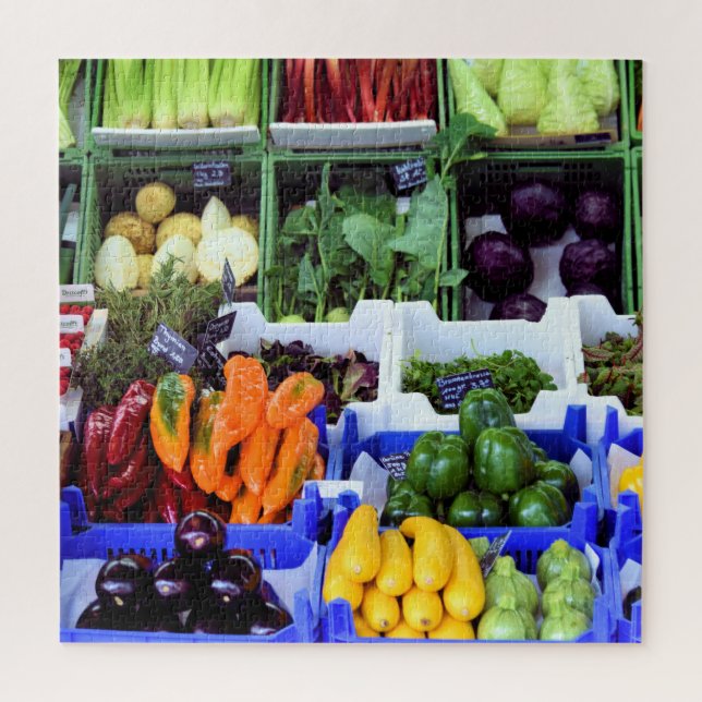 Puzzle Viktualienmarkt Munchen Alemania - 20x20 - 676 pcs (Vertical)