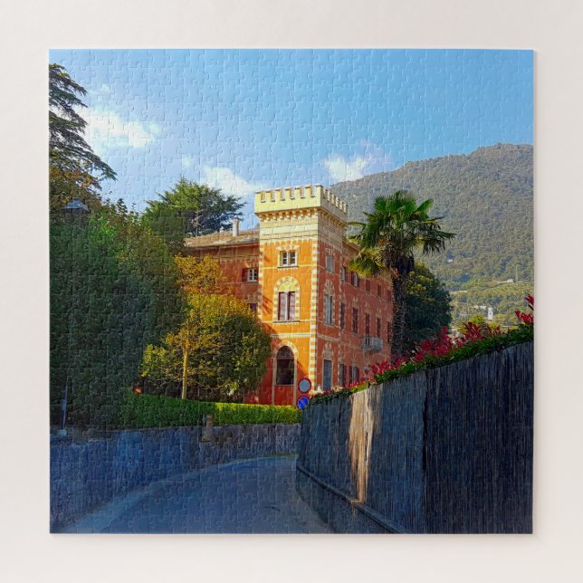 Puzzle Villa de Herra Lenno Lago Como Italia (Vertical)