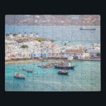 Puzzle Villa Griega Tradicional Isla Mykonos Grecia<br><div class="desc">Este impresionante rompecabezas presenta la tradicional isla griega de Mykonos en Grecia.</div>