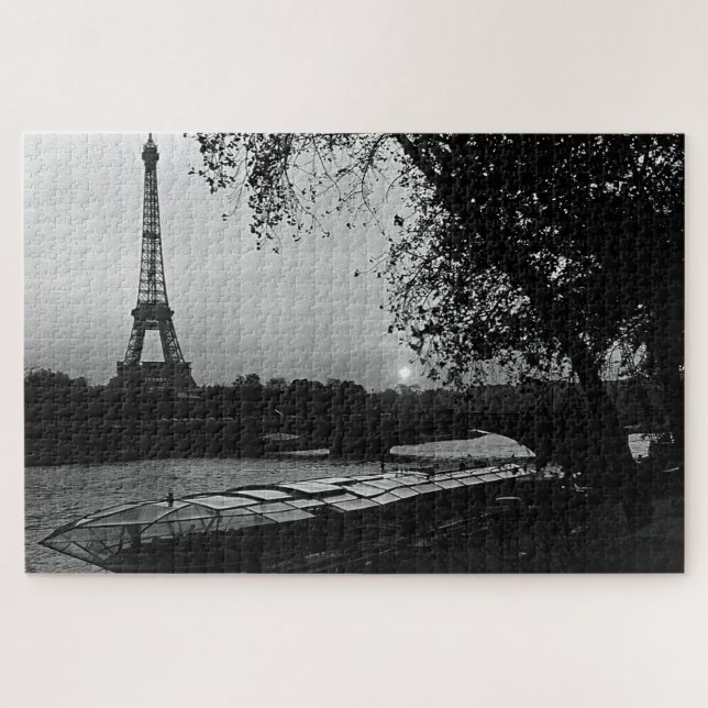 Puzzle Viña Francia Paris Torre Eiffel atardecer (Horizontal)