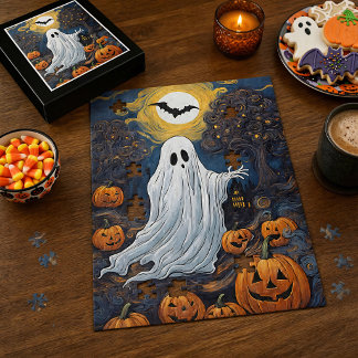 Puzzle Vincent van Fantasma Noche Espeluznante Halloween