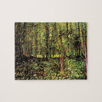 Puzzle Vincent Van Gogh - Árboles y sotobosque Arte Fino