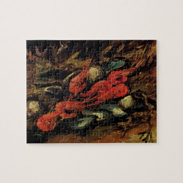Puzzle Vincent van Gogh - Aún vitales mejillones y camaro (Horizontal)