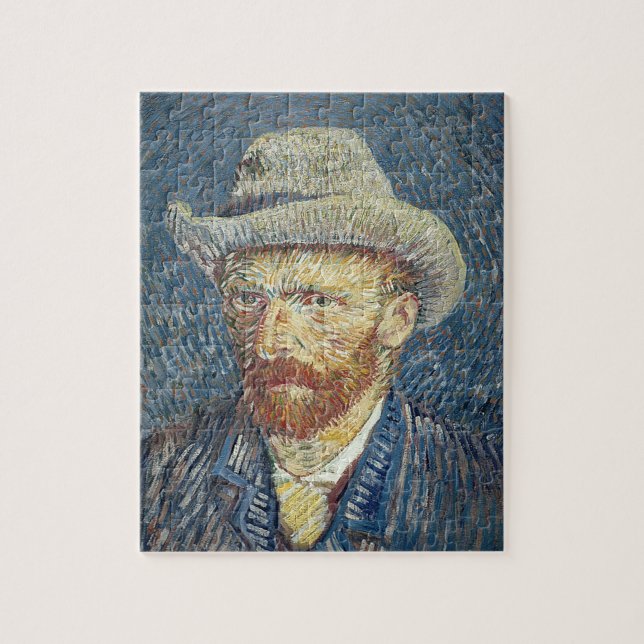 Puzzle Vincent van Gogh | Autoretrato con Gorra Felt (Vertical)