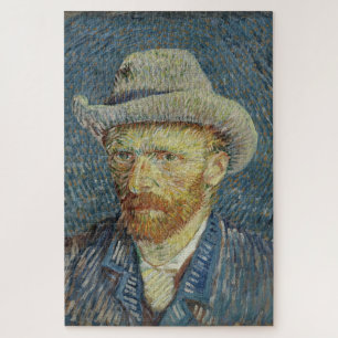 Puzzle Vincent van Gogh: Autorretrato con sombrero de fie