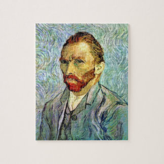 Puzzle Vincent Van Gogh - Autorretrato verde Arte fino
