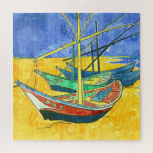 Puzzle Vincent van Gogh Barcos en Saintes-Marie acuarela
