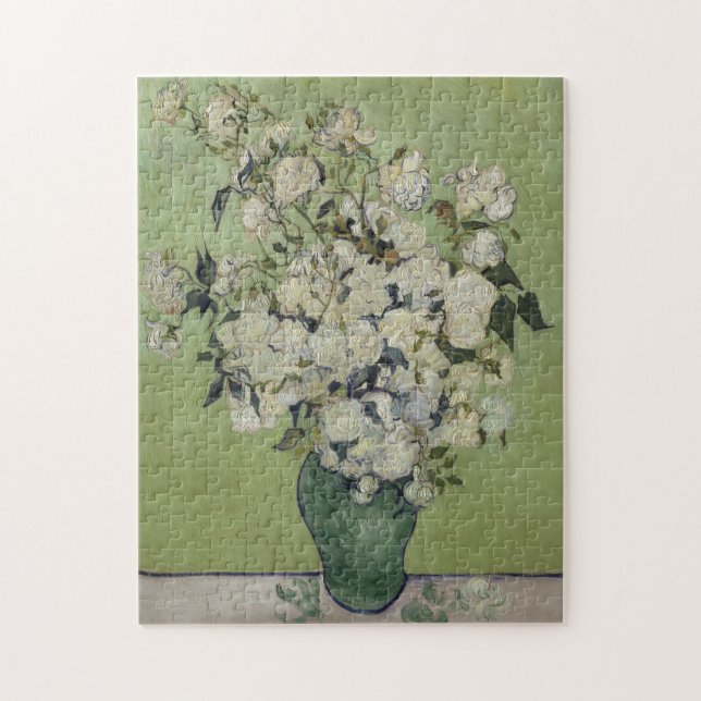 Puzzle Vincent Van Gogh, Base de Rosas, Rosas En El Caso (Vertical)