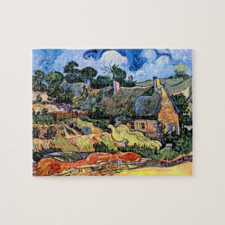 Puzzle Vincent Van Gogh - Cabañas con Techo de Paja en Co