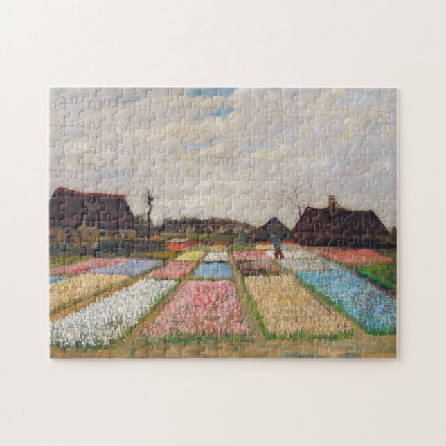 Puzzle Vincent van Gogh - Camas de flores en Holanda (Horizontal)