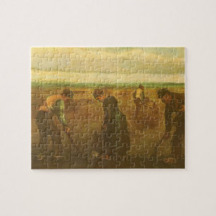 Puzzle Vincent van Gogh - Campesinos plantando papas