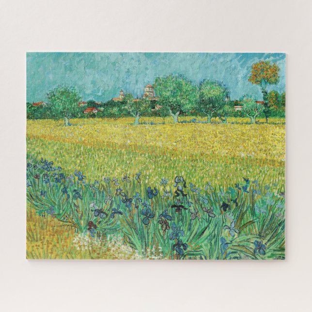 Puzzle Vincent van Gogh - Campo con irlandeses cerca de A (Horizontal)