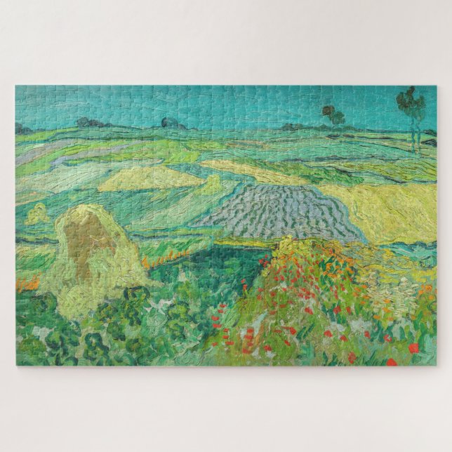 Puzzle Vincent van Gogh - Campos de Trigo cerca de Auvers (Horizontal)