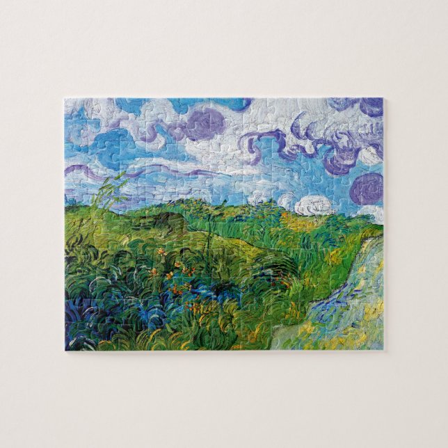 Puzzle Vincent Van Gogh - Campos De Trigo Verde En Auvers (Horizontal)