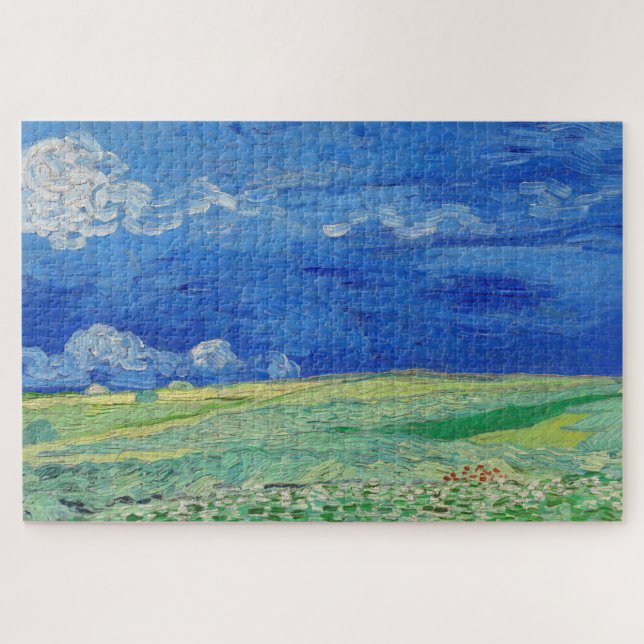 Puzzle Vincent van Gogh - Campos de trituración bajo las  (Horizontal)