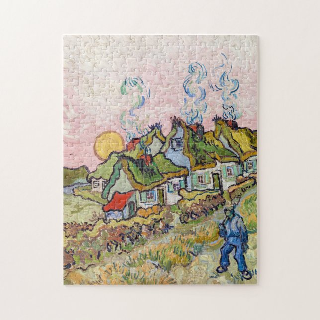 Puzzle Vincent van Gogh - Casas y Figura (Vertical)