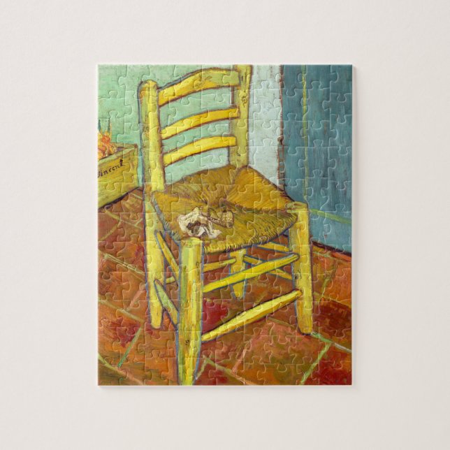 Puzzle Vincent Van Gogh Chair con tubería (Vertical)