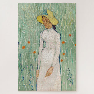 Puzzle Vincent van Gogh - Chica en blanco