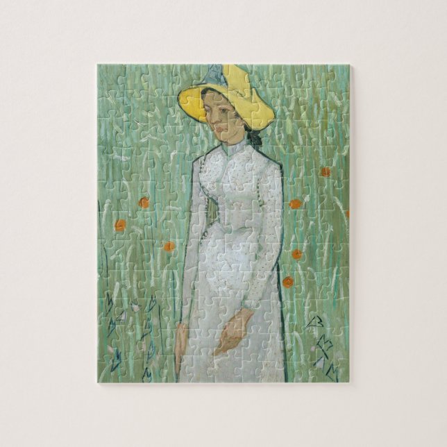 Puzzle Vincent van Gogh| Chica en blanco, 1890 (Vertical)