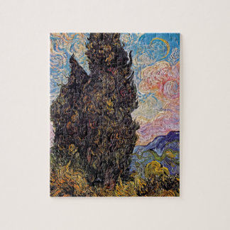 Puzzle Vincent Van Gogh - Cipreses Arte Fino Amante de lo