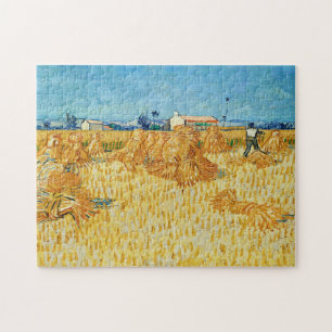 Puzzle Vincent Van Gogh, cosecha de maíz en Provenza