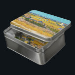 Puzzle Vincent van Gogh - Cosecha en La Crau<br><div class="desc">Cosecha en La Crau,  con Montmajour en el fondo - Vincent van Gogh,  1888</div>