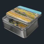 Puzzle Vincent van Gogh - Cosecha en La Crau<br><div class="desc">Cosecha en La Crau,  con Montmajour en el fondo - Vincent van Gogh,  1888</div>