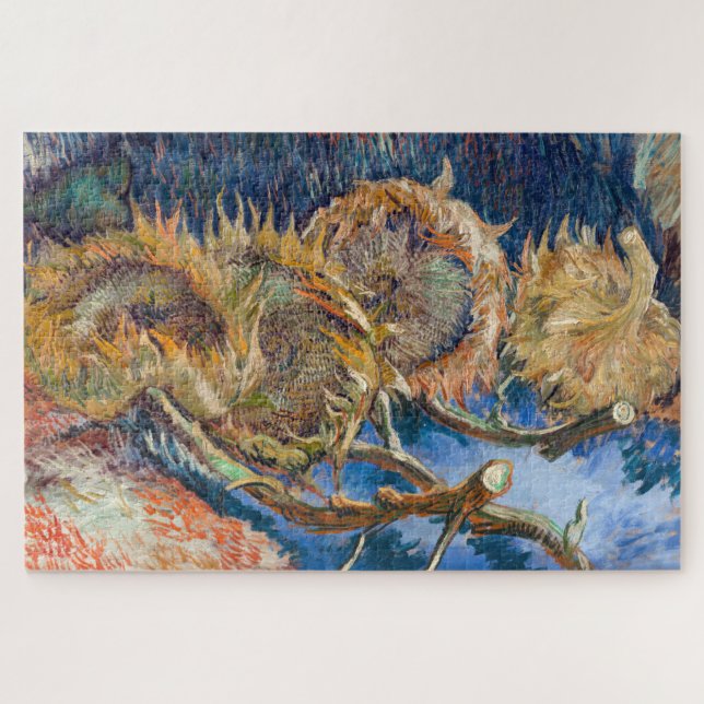 Puzzle Vincent van Gogh - Cuatro girasoles cortados (Horizontal)