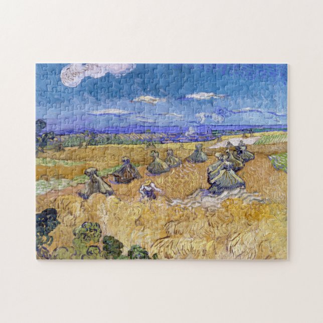 Puzzle Vincent van Gogh - Cuestas de trigo con raperos (Horizontal)