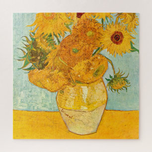 Puzzle Vincent Van Gogh Doce girasoles en un arte de enve