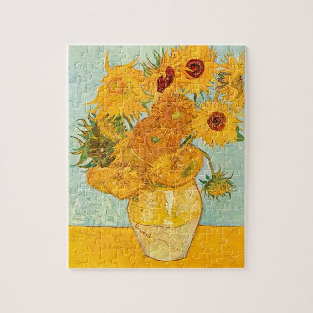 Puzzle Vincent Van Gogh Doce girasoles en un arte de enve (Vertical)