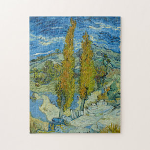 Puzzle Vincent Van Gogh, dos álamos en los Alpilles