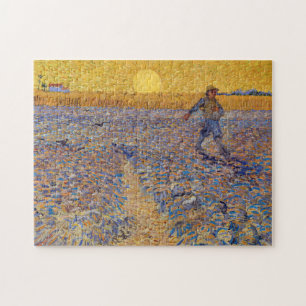 Puzzle Vincent van Gogh - El sembrador con el sol ponient
