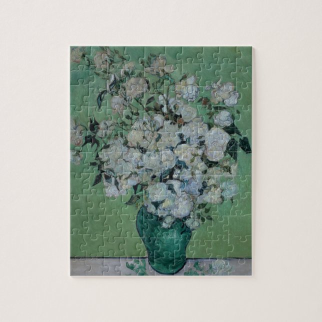 Puzzle Vincent van Gogh el | un florero de rosas, 1890 (Vertical)