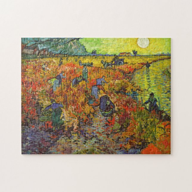 Puzzle Vincent van Gogh - El Viñedo Rojo (Horizontal)