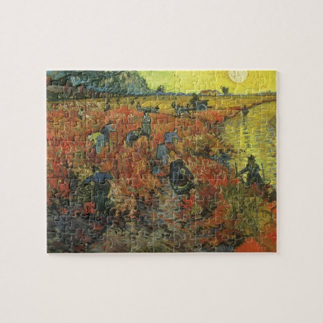 Puzzle Vincent van Gogh - El Viñedo Rojo (Horizontal)