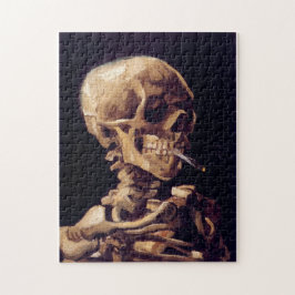 Puzzle Vincent van Gogh - esqueleto del cráneo que fuma
