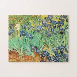Puzzle Vincent van Gogh Irises Flores azul verde