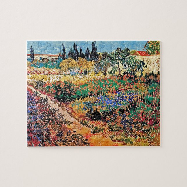 Puzzle Vincent Van Gogh - Jardín de flores con sendero (Horizontal)