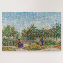 Puzzle Vincent van Gogh - Jardín en Montmarte con amantes