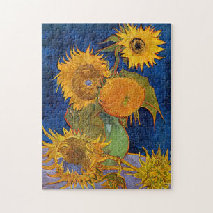 Puzzle Vincent van Gogh - Jarrón con cinco girasoles