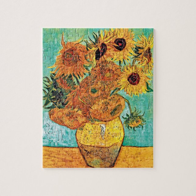 Puzzle Vincent Van Gogh - Jarrón con doce girasoles (Vertical)