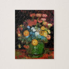 Puzzle Vincent Van Gogh - Jarrón con Zinnias Arte Fino