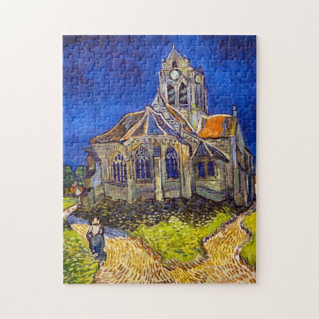 Puzzle Vincent van Gogh - La Iglesia de Auvers (Vertical)