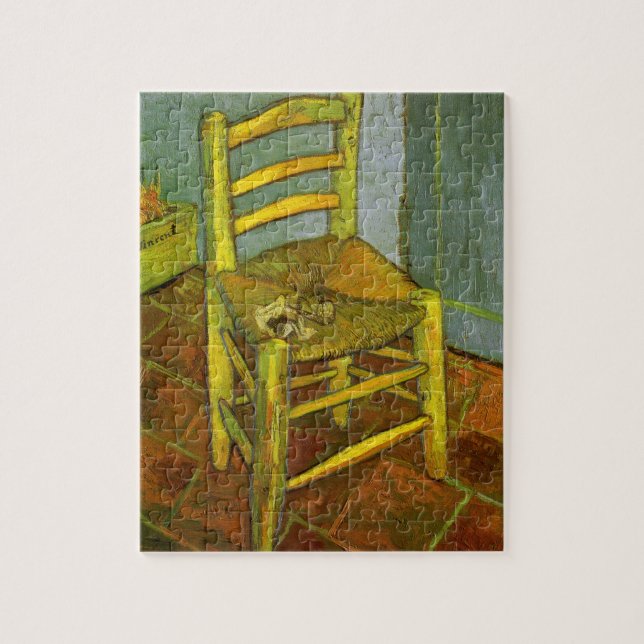 Puzzle Vincent van Gogh - La silla de Vincent con su pipa (Vertical)
