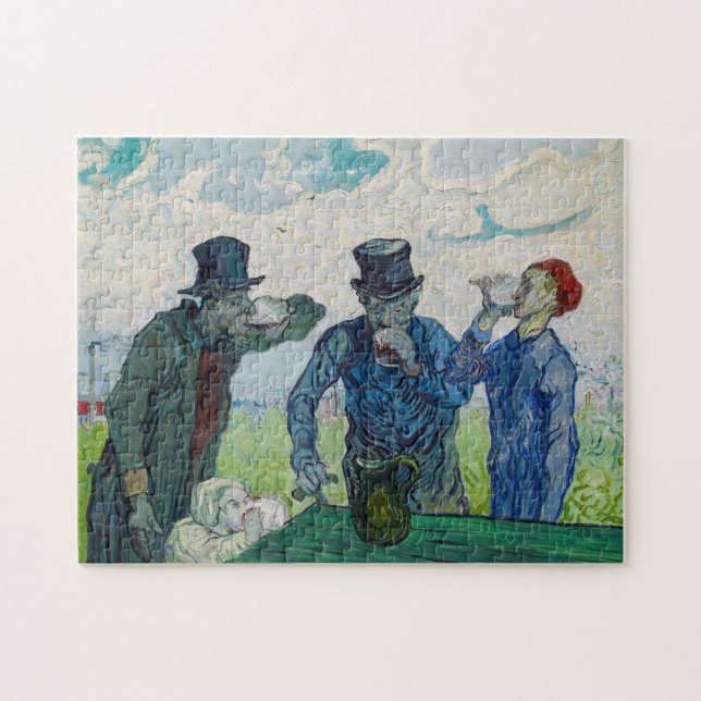 Puzzle Vincent van Gogh - Los bebedores, después de Daumi (Horizontal)
