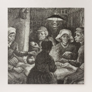 Puzzle Vincent Van Gogh Los comedores de patatas litograf