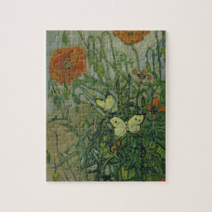 Puzzle Vincent van Gogh - Mariposas y amapolas