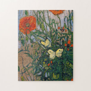 Puzzle Vincent van Gogh - Mariposas y Amapolas