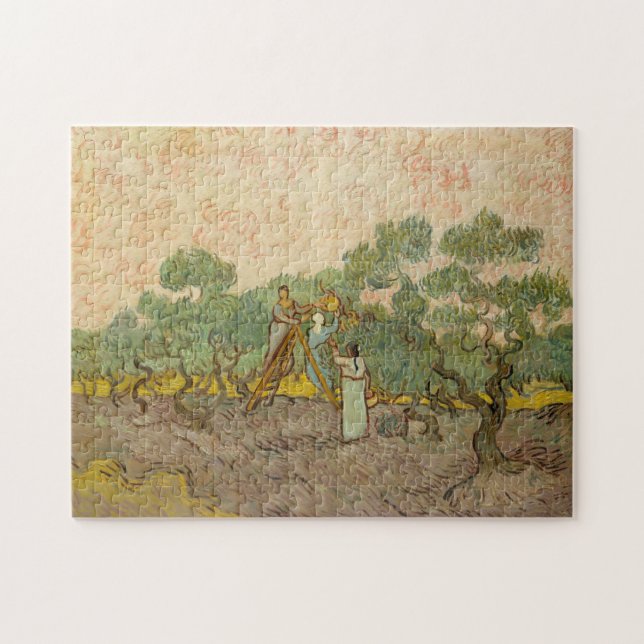 Puzzle Vincent van Gogh - Mujeres recolectando aceitunas (Horizontal)